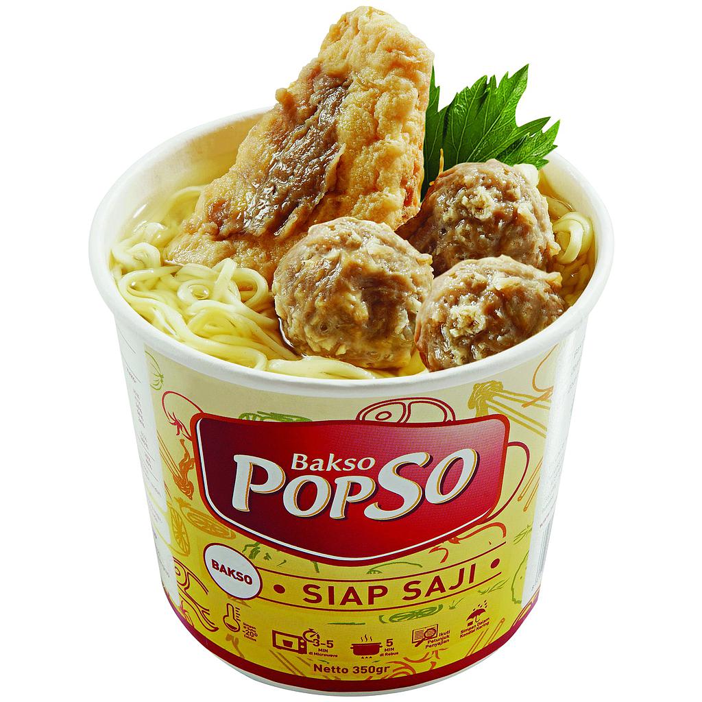 POPSO - Bakso Cup PopSo Paket isi 3 cup (@ 350 gr x 3 cup)